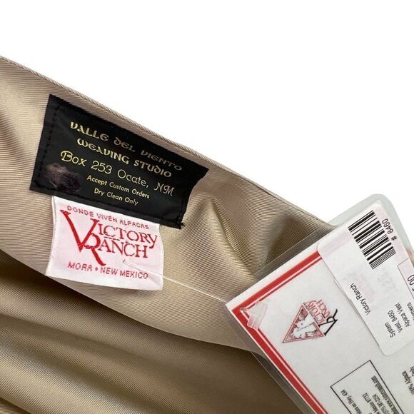 Handwoven Alpaca Wool Striped Vest New Mexico Valle del Viento Weaving Studio L - Picture 12 of 14